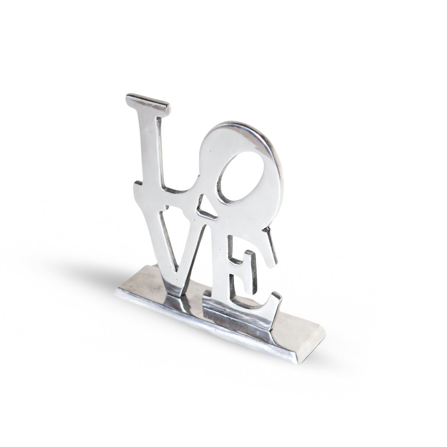 LOVE Sculpture Silver-Like Finish Pewter – Love ornament