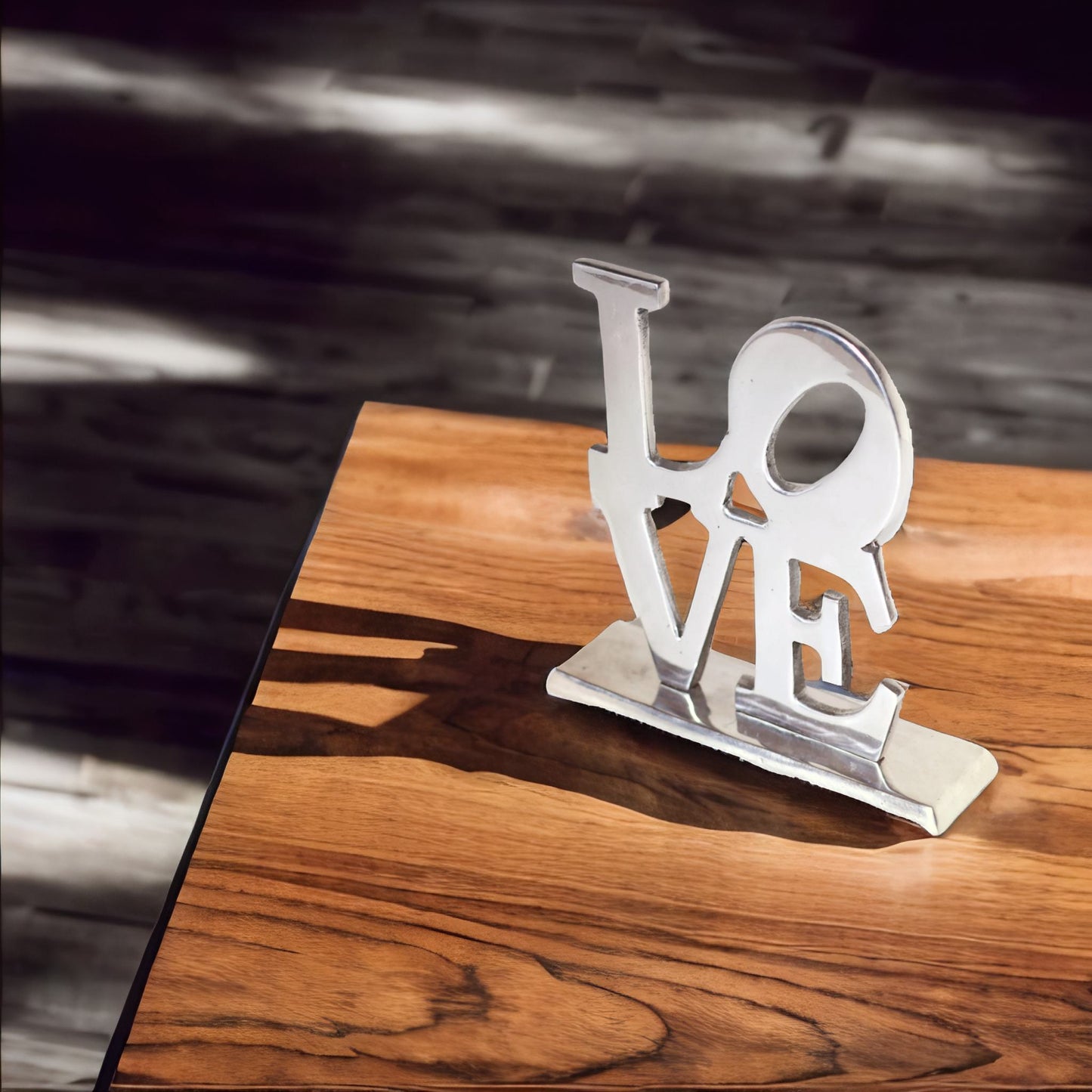 LOVE Sculpture Silver-Like Finish Pewter – Love ornament