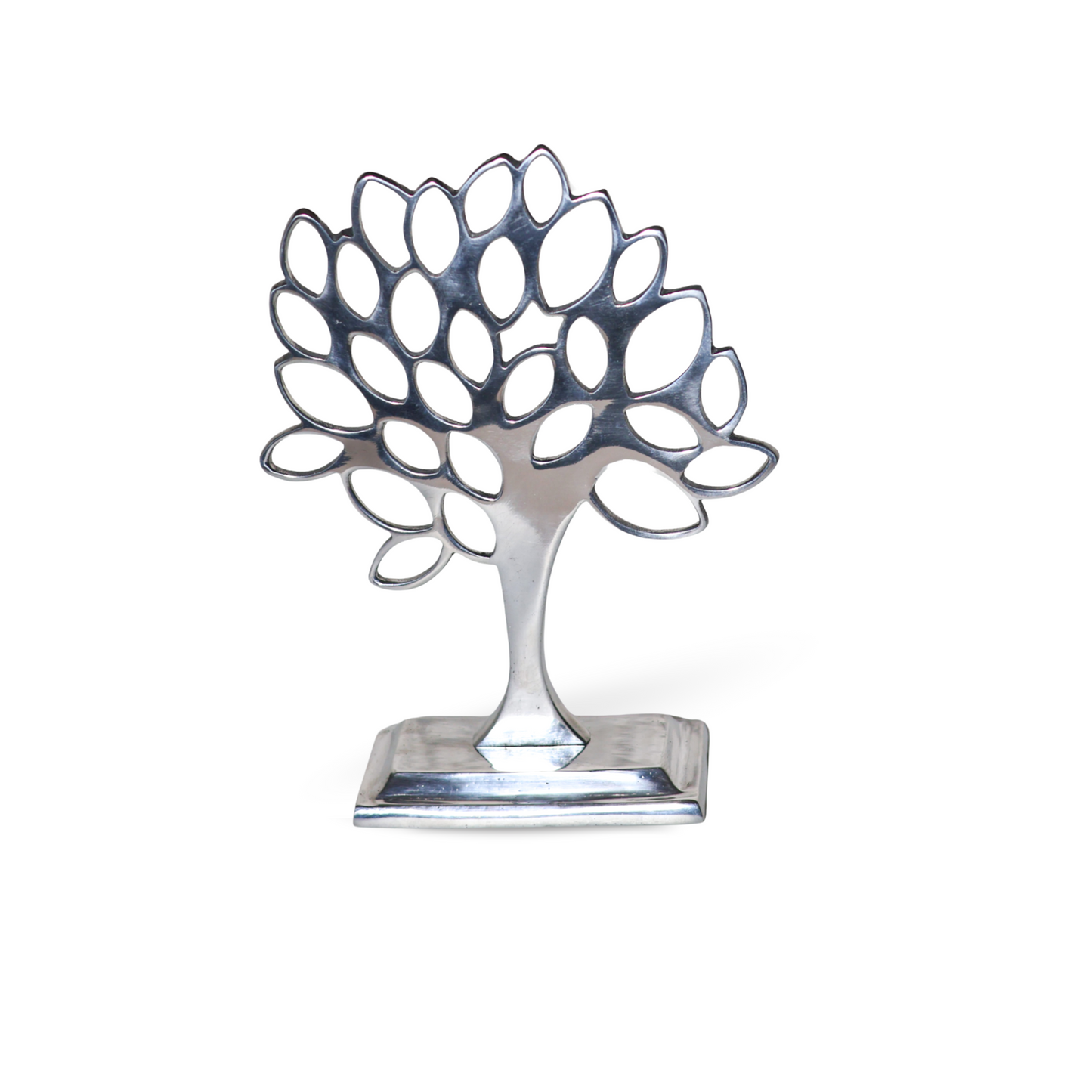 Pewter Geometric Tree of Life Table Ornament