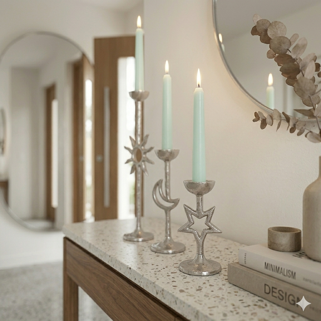 3pcs Candle holder Sun, Moon, Star