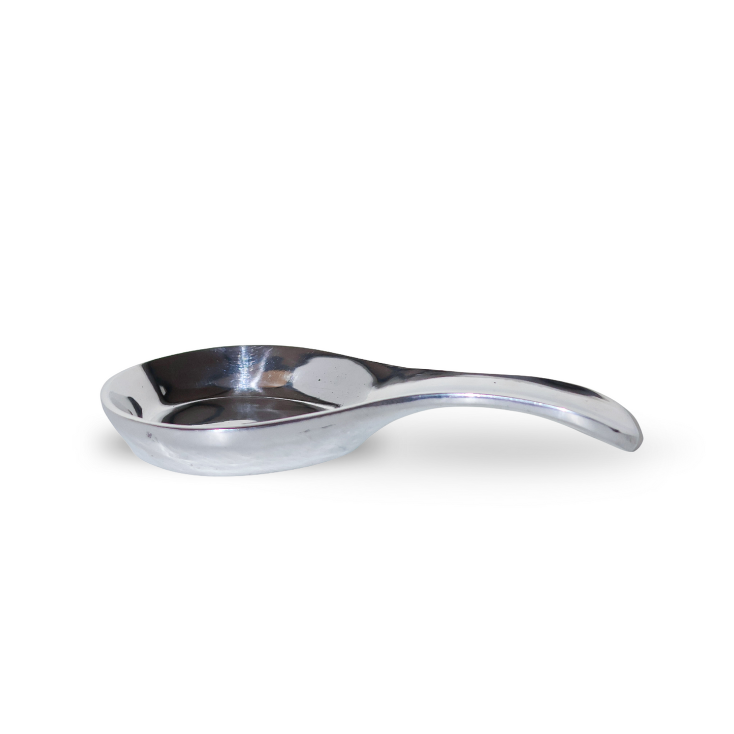 Pewter Spoon Rest, Silver-like Spatula Ladle Holder