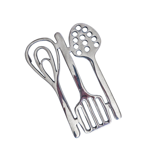 Trivet, Handcrafted Pewter Hot Pan Holder