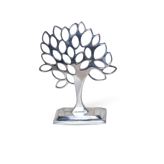 Pewter Geometric Tree of Life Table Ornament