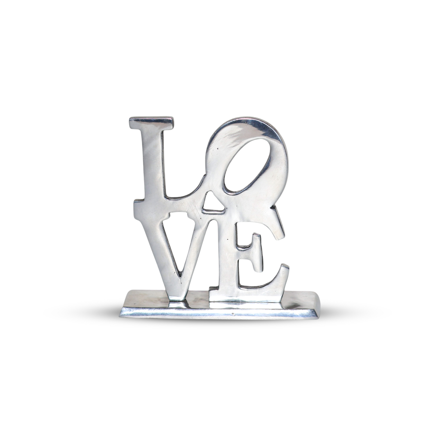 LOVE Sculpture Silver-Like Finish Pewter  – Love ornament