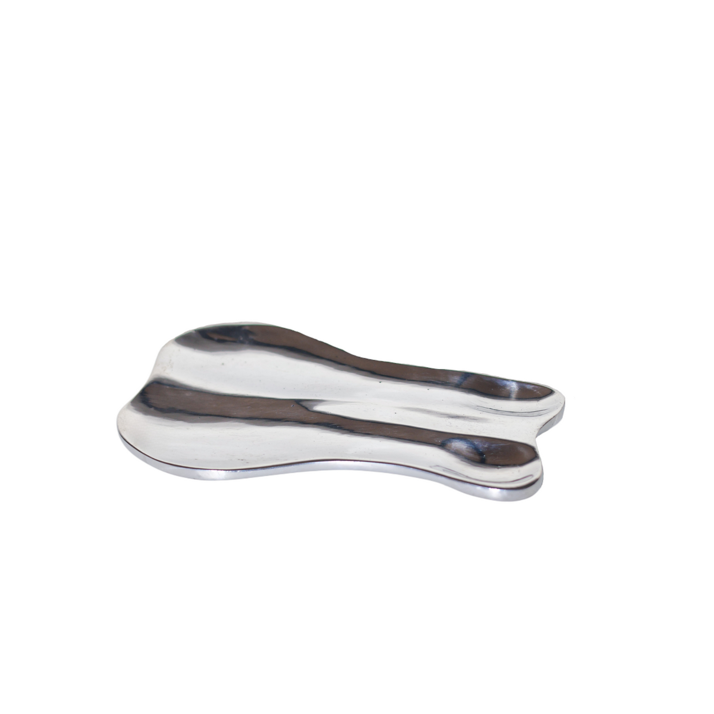 2 in 1 Pewter Spoon Rest, Silver-like Spatula Ladle Holder